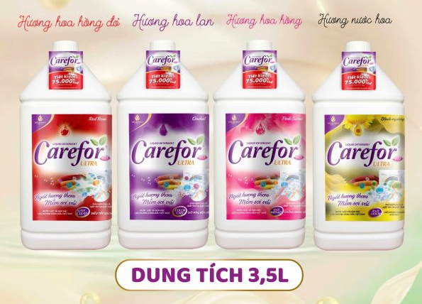  Nước giặt xả đậm đặc Carefor Ultra 3500ml 