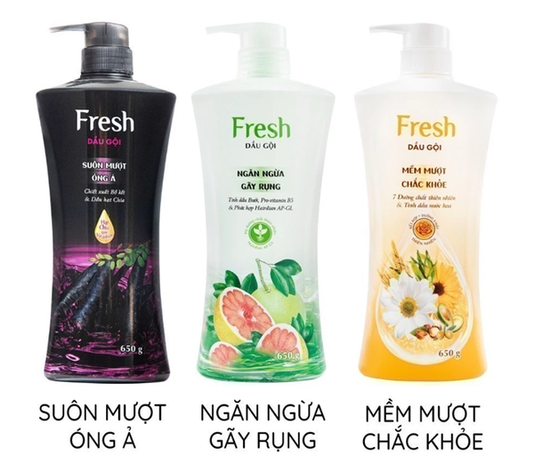  Dầu Gội FRESH Thiên Nhiên Giúp Tóc Chắc Khỏe Mềm Mượt 650g/chai 