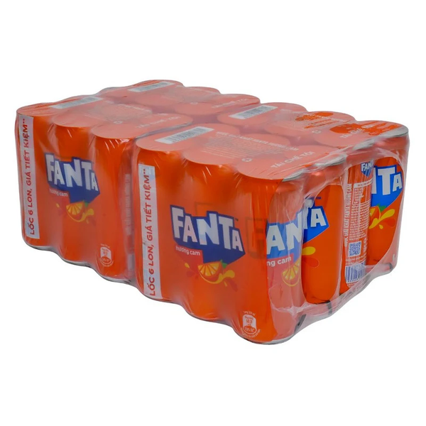  Nước Giải Khát Có Gas Fanta Cam Lon 320ml/Lon 