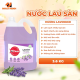  Nước Lau Sàn Đậm Đặc 3.6 kg XCleen - Hương Nước Hoa Pháp - Thơm Lâu - Siêu Tiết Kiệm - Khử Mùi 