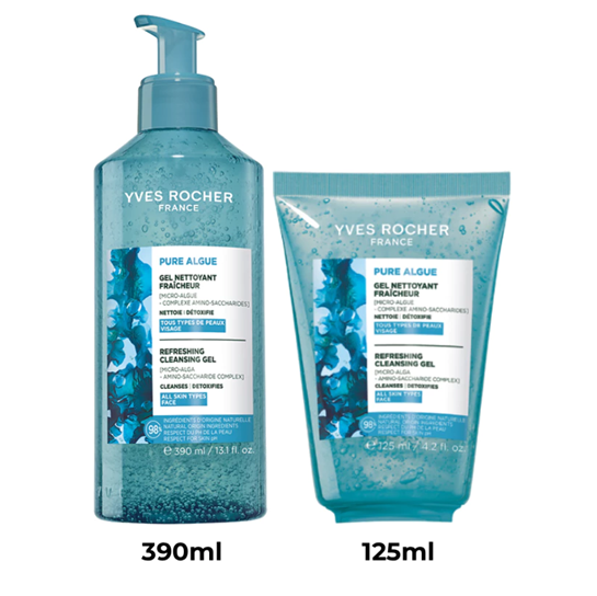  Sữa rửa mặt dạng gel cho da thường đến khô Yves Rocher Pure Algue Cleansing Gel 