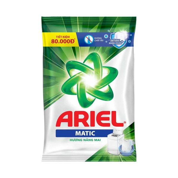  Bột giặt Ariel sạch nhanh nắng mai túi 5.2kg/5.5kg 