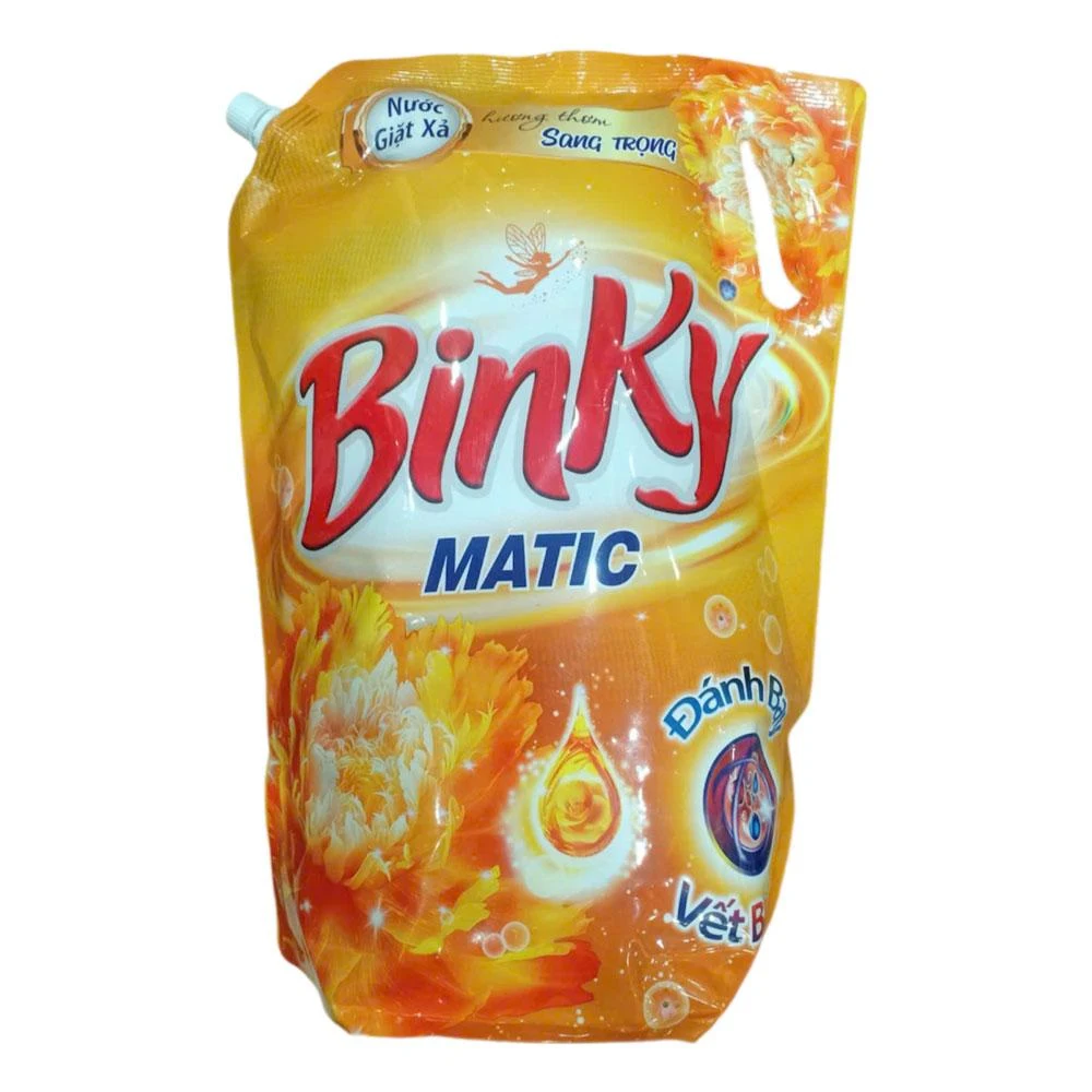 Nước giặt xả Binky matic vàng/tím túi 3.3kg 