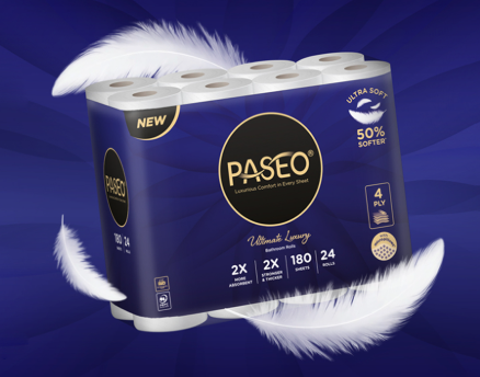  Giấy vệ sinh Paseo Ultimate Luxury 24 cuộn 4 lớp 