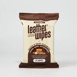  Khăn ướt lau giày da túi da ví da siêu tốc Leather EcoWipes gói 25 tờ hương quế 