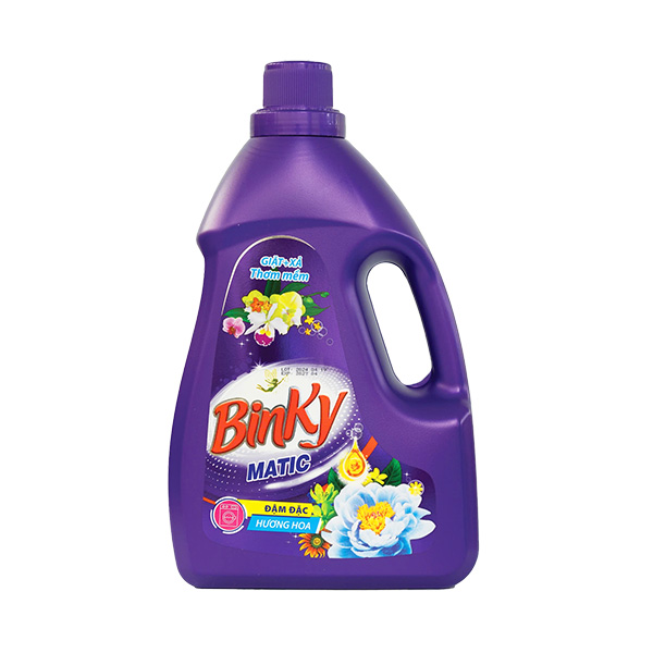  Nước Giặt BINKY MATIC Hương Nước Hoa Màu Tím 3.1-3.3-3.6kg 