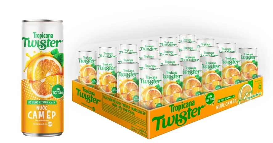  Nước Trái Cây Twister Cam 320ml/lon 