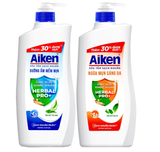  Sữa tắm sạch khuẩn Aiken thảo mộc Dưỡng ẩm mềm mịn, Ngừa mụn sáng da 845g 