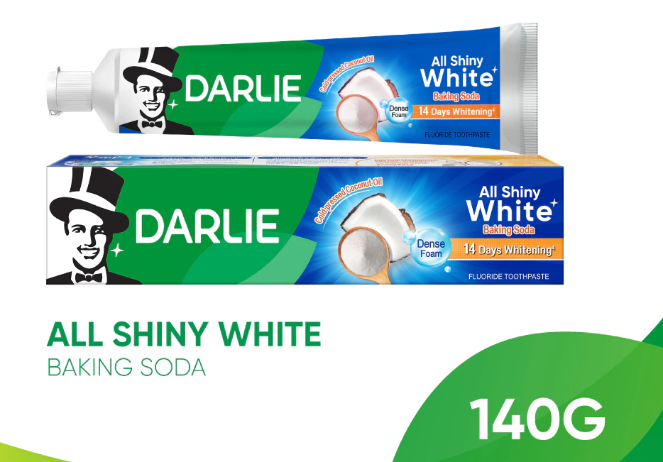  Kem Đánh Răng Darlie Trắng Sáng All Shiny White Baking Soda 140g 