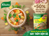  Hạt nêm Knorr thịt thăn, xương ống, tủy gói 900g tặng gói 136g 