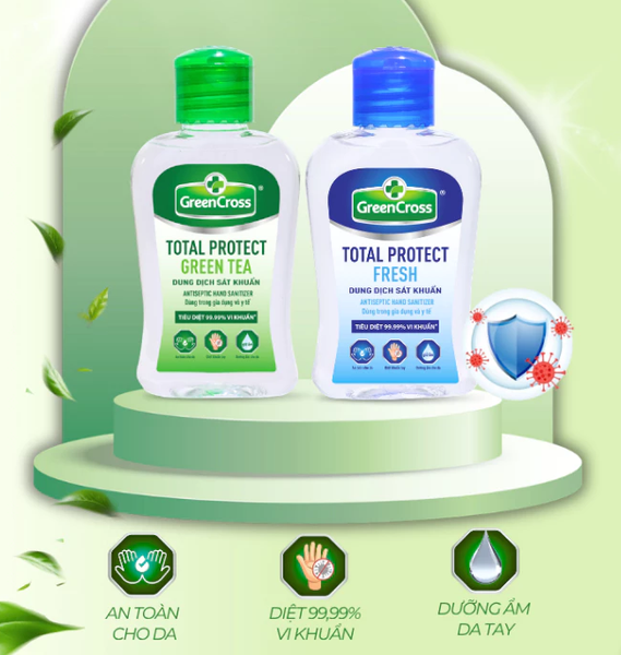  Nước Rửa Tay Khô Green Cross 100ml Chính Hãng – Diệt Khuẩn 99,9%, Sạch Nhanh 
