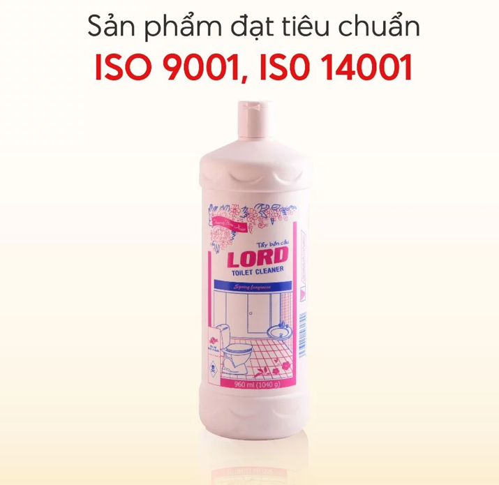  Tẩy Bồn Cầu Lord Công Thức Đậm Đặc Tẩy Sạch Mảng Bám Khử Mùi Loại Bỏ Vết Ố Trên Men Sứ Tường Nhà Tắm 960ml 