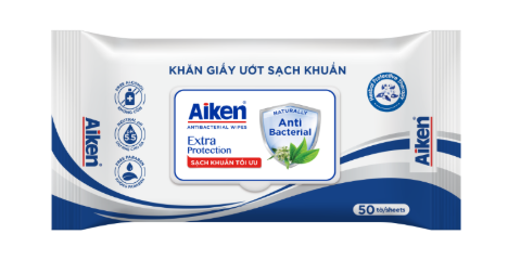  Khăn giấy ướt sạch khuẩn hương Extra Project 50 tờ 