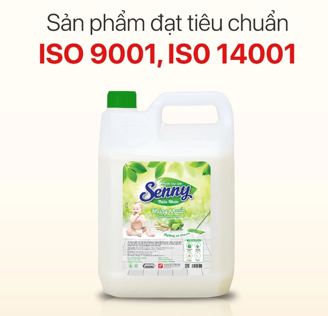  Nước Lau Sàn Senny Hương Sả Chanh Tự Nhiên Đuổi Muỗi Côn Trùng Giúp Sàn Nhà Sạch Bóng Ngát Hương Thơm 9.36 kg 