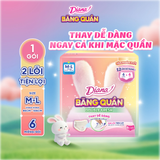  Băng Quần 2 lõi Diana Double Fresh size M-L/L-XL 6 miếng/gói 