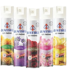  Xịt Thơm Phòng Aumira 280ml 5 Mùi Hương Đánh Bay Mùi Hôi, Lan Tỏa Hương Thơm Tươi Mát 