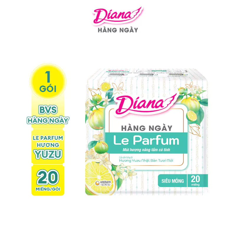  Diana Hàng ngày Le Parfum hương Yuzu Nhật Bản 20 miếng/gói 