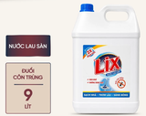  Nước lau sàn Lix đuổi côn trùng 9L an toàn thơm ngát hiệu quả trên các chất liệu sàn 