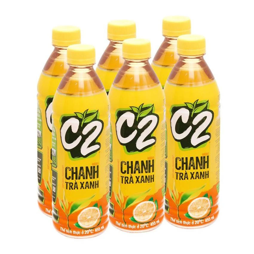  Trà xanh C2 hương chanh chai 6x355ml 