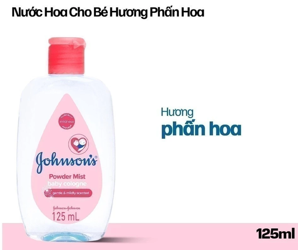  Nước hoa Johnson's Baby hương phấn hoa/ hương ban mai / hương ngày hè 125ml 