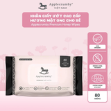  Khăn giấy ướt cho bé cao cấp 80 miếng Applecrumby Premium Honey Wipes, hương mật ong 