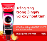  Kem Đánh Răng Colgate trắng răng TRONG 3 NGÀY Optic White O2 với Oxy Hoạt Tính 85g/ tuýp 