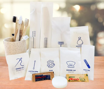  Bộ Amenities Khách Sạn SET-AME-22: Giải Pháp Xanh Từ Nhựa Tinh Bột Bắp & Giấy Kraft Trắng Ngà 