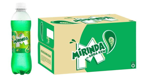  Nước Ngọt Giải Khát Có Gaz Mirinda Soda Kem 390ml/chai 