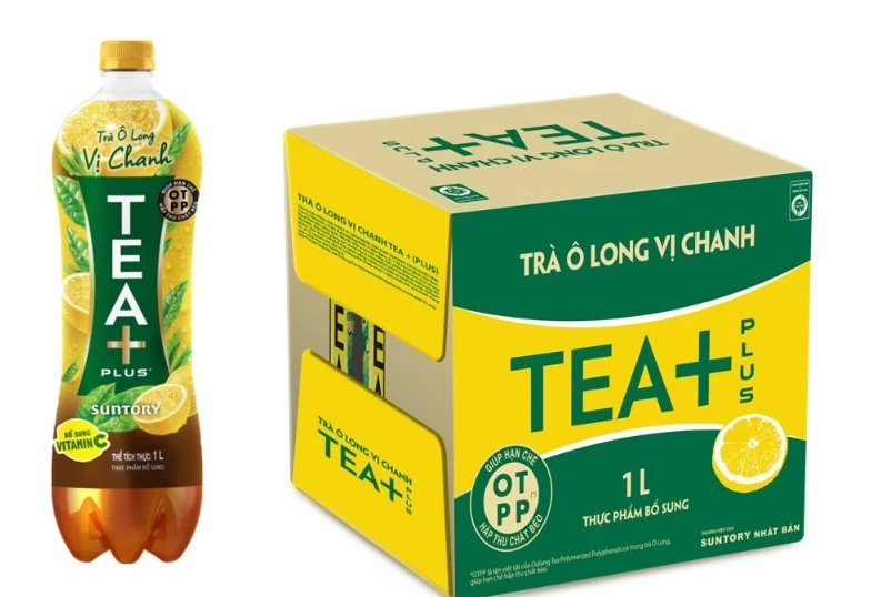  Trà Ô long Tea+ Vị Chanh 1000ml/chai 