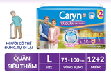  Tã/Bỉm Quần Người Lớn Caryn siêu thấm dành Cho Người Già Size L 12 miếng 