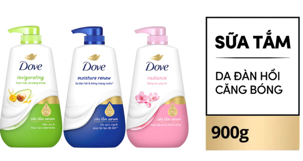  Sữa Tắm Serum Dove Pro-Ceramide Giúp Da Đàn Hồi Và Căng Bóng 900g 