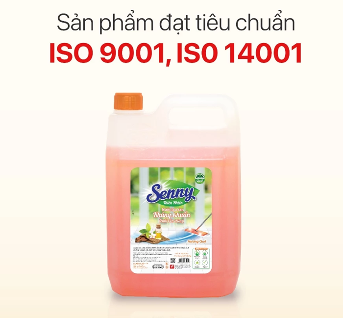 Nước Lau Sàn Senny Hương Quế Dễ Chịu Khử Mùi Hôi Tanh Hạn Chế Bám Bụi Không Kích Ứng Da Dùng Cho Sàn Gạch Sàn Gỗ 9.36 kg 