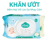  Khăn Ướt Đa Năng Không Mùi Niva Gói 80 Tờ Tiện Dụng, Diệt Khuẩn, An Toàn Cho Trẻ Sơ Sinh Phụ Nữ Mang Thai 