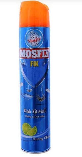  Xịt muỗi Mosfly Fikmax hương chanh 600ml 