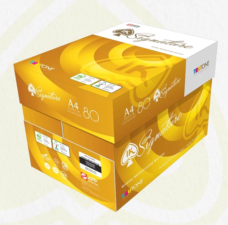 Thùng giấy IK Signature A4 80gsm - Giấy photo, giấy in văn phong, giấy vẽ (5 reams) 