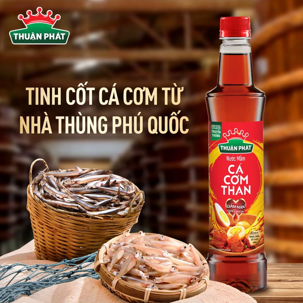  Nước Mắm Thuận Phát Cá Cơm Than 740ml - Với 16 dưỡng chất 