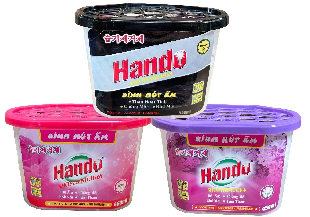  Bình hút ẩm khử mùi nấm mốc Hando 450ml 