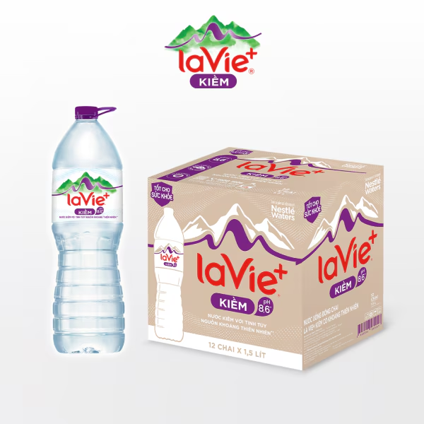  La Vie+ Kiềm 1.5L (Thùng 12 chai) 