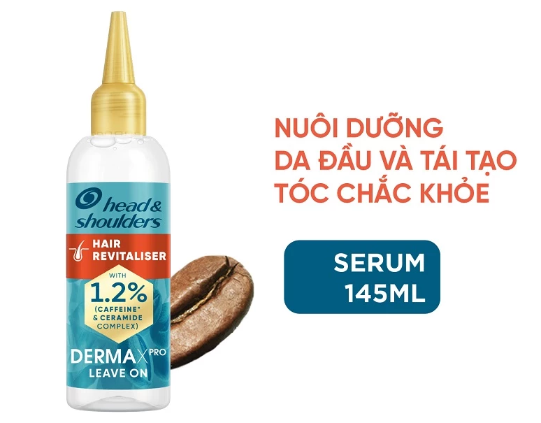 Serum H&S Chuyên Sâu DermaXpro Scalp Care Hair Revitaliser Tái Tạo Tóc Chắc Khỏe 145ml - Châu Âu 