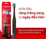  Bàn chải điện Colgate dùng pin, công nghệ sóng âm sạch mảng bám, hỗ trợ trắng răng 