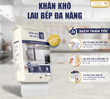  Khăn khô lau bếp F5 Clean 300 tờ lau sạch mọi vết bẩn, không để lại sơ vải, tiện dụng, an toàn cho da tay 