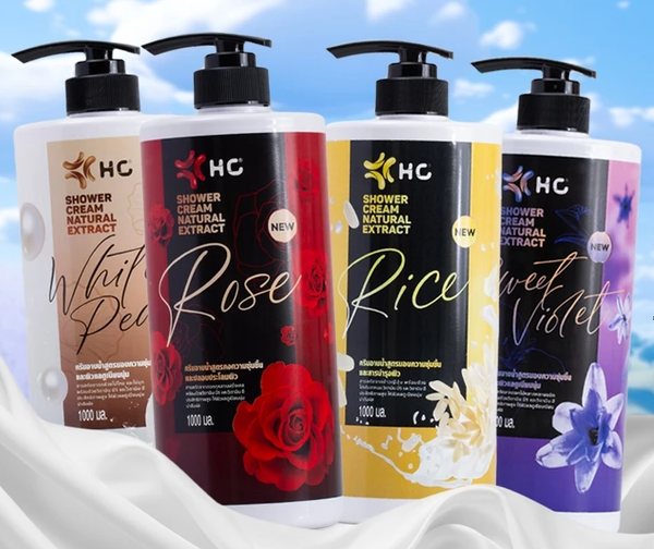 Sữa Tắm Dưỡng Trắng HC - Dưỡng Ẩm Sâu, Sáng Da Tự Nhiên, Lưu Hương Lâu, Nhiều Mùi Hương - 1000ml 