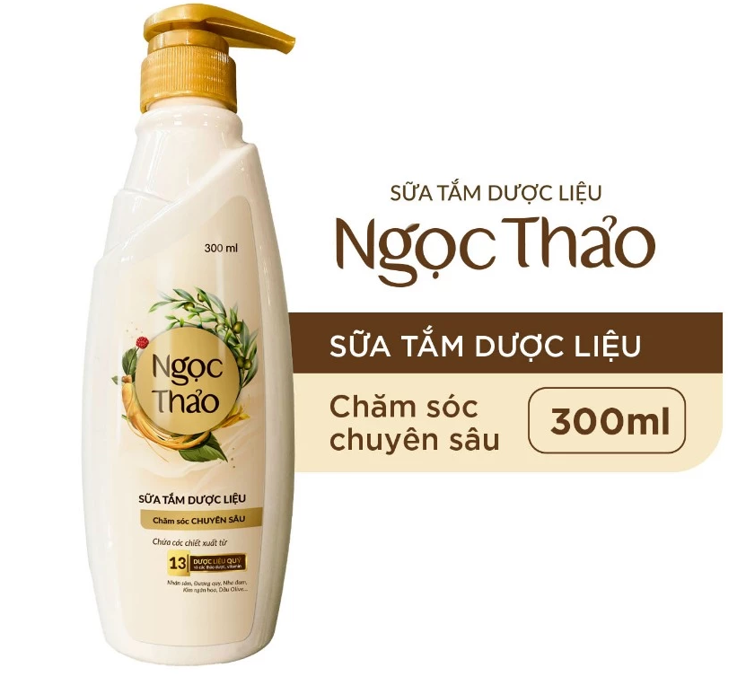  Sữa tắm dược liệu Ngọc Thảo chăm sóc chuyên sâu 300ml 
