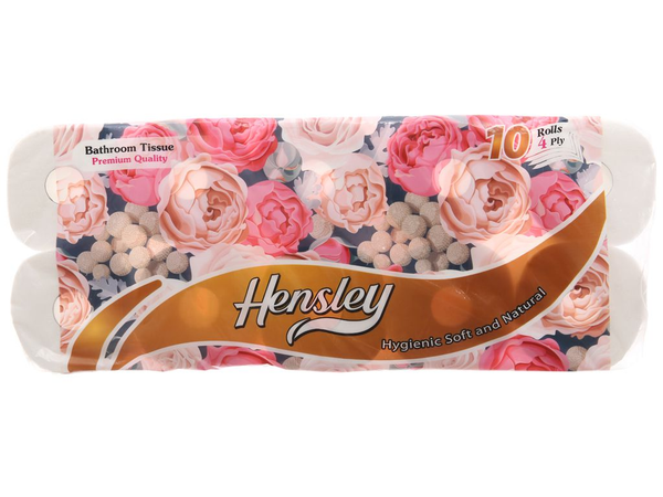  Giấy vệ sinh cao cấp Hensley 10 cuộn 4 lớp 