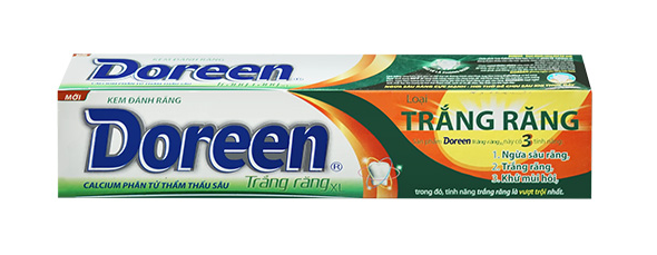  Kem Đánh Răng DOREEN – Trắng Răng 3 Tính Năng 45-200g 