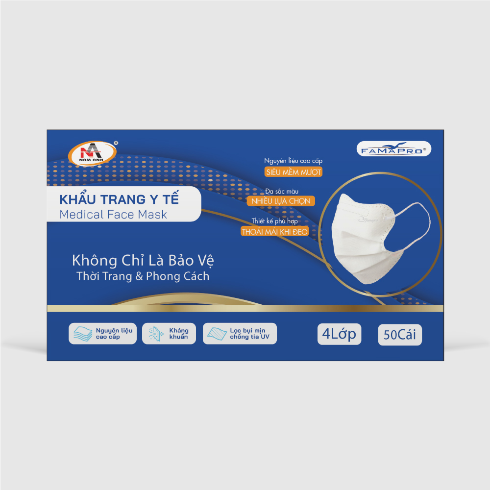  Khẩu trang King Crab Famapro 4 lớp 