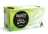 Khăn giấy lau mặt Paseo Ultra Soft Aloe Vera 95 tờ 3 lớp 