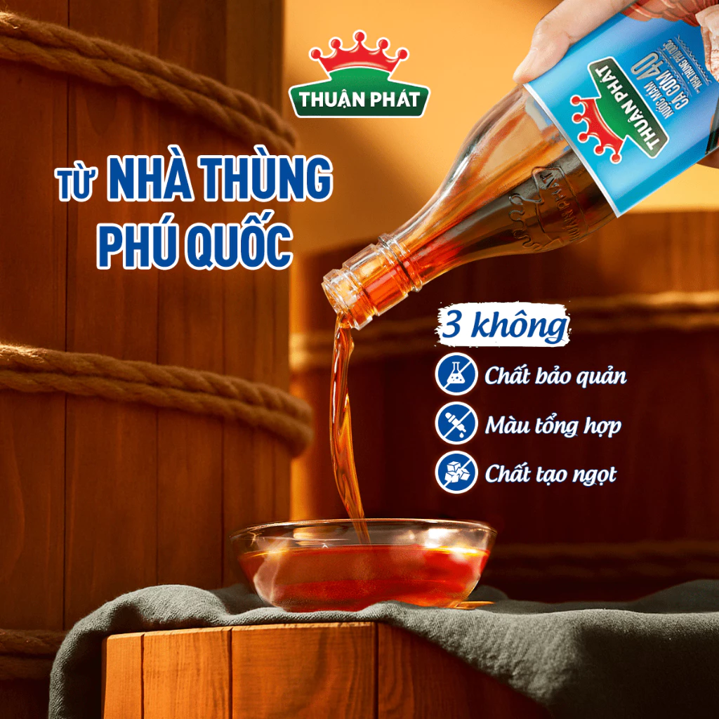  Nước Mắm Cá Cơm Thuận Phát 30 độ đạm 610ml 