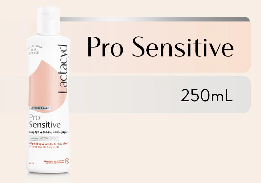  Dung Dịch Vệ Sinh Phụ nữ Lactacyd Pro Sensitive Cho Da Nhạy Cảm 250ml 