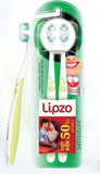  Bộ Đôi Bàn Chải Lipzo Sensitive Lông Tơ Kháng Khuẩn Dành Cho Răng Nhạy Cảm 